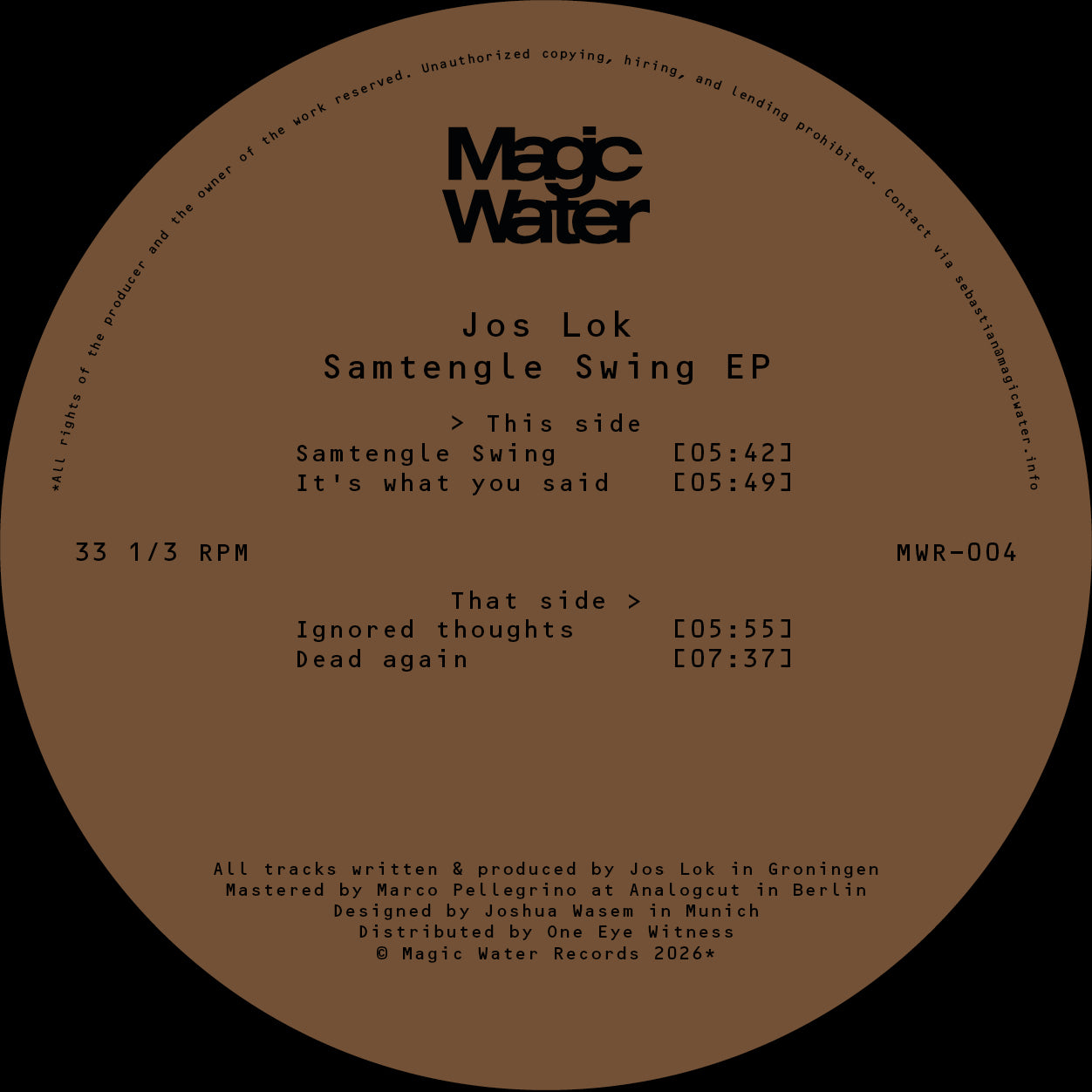 Jos Lok – Samtengle Swing EP [vinyl only]