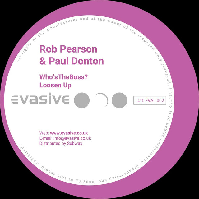 Rob Pearson & Paul Donton - Who’s The Boss EP (Incl. Jay Tripwire Remix)