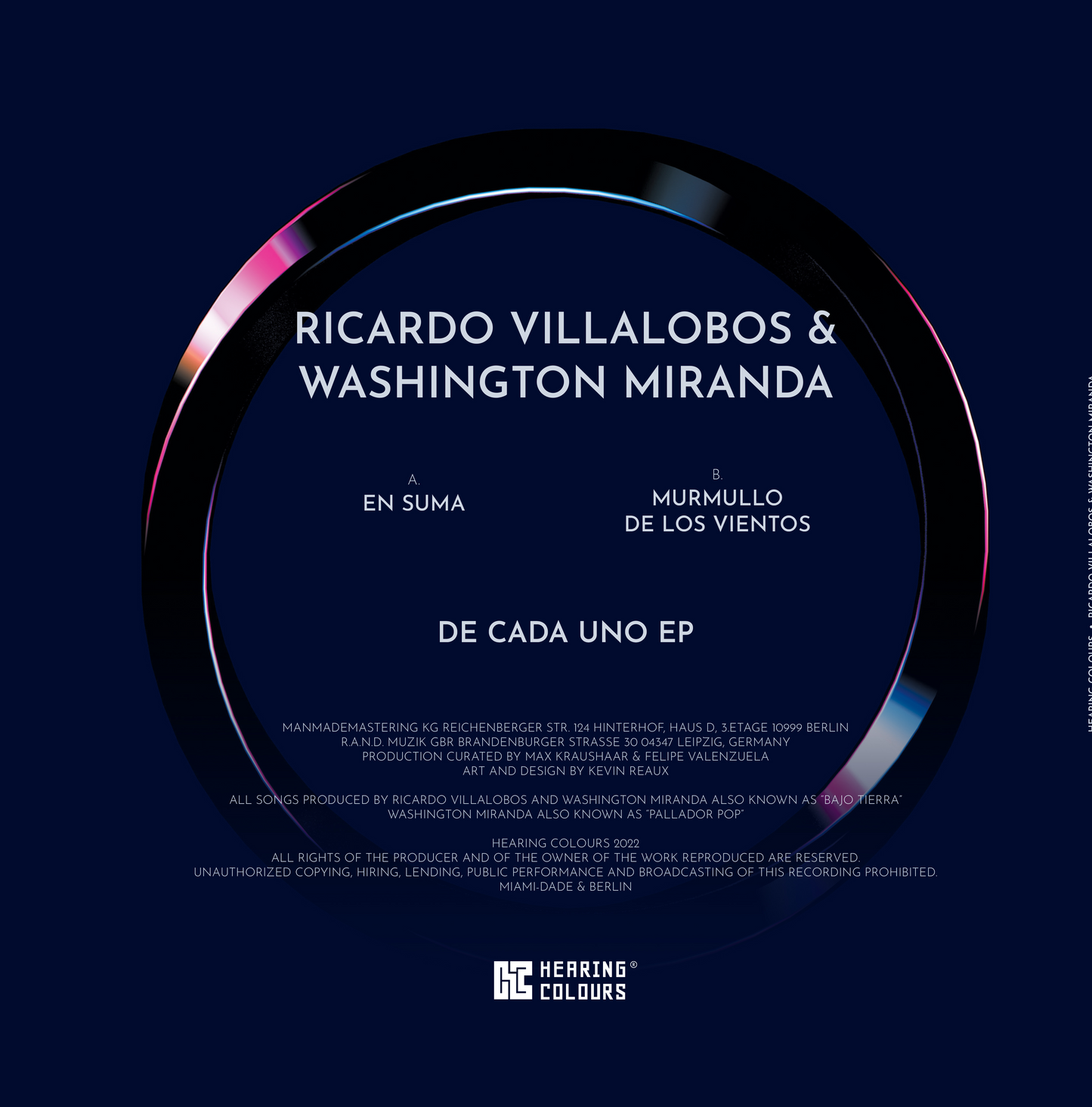 Ricardo Villalobos & Washington Miranda – De Cada Uno EP