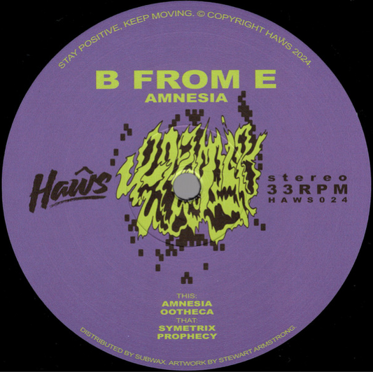 B From E - Amnesia [HAWS024] (NM)